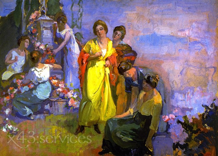 Franz Bischoff - Das gelbe Kleid - The Yellow Dress - zum Schließen ins Bild klicken